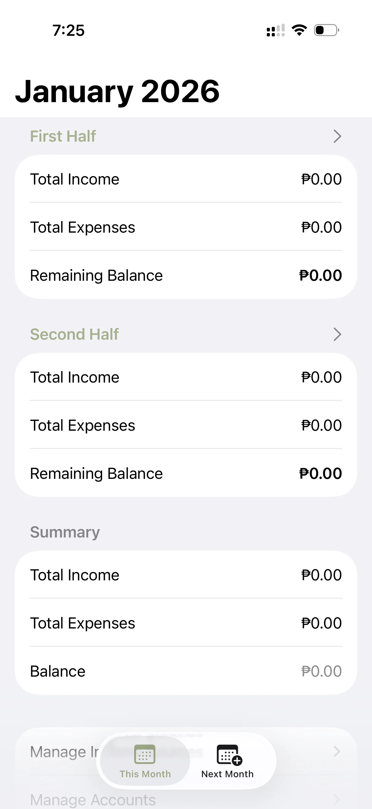 CashflowTracker iOS App