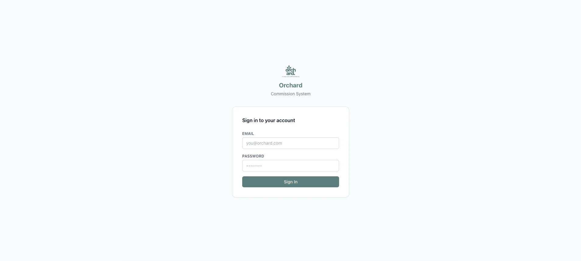 Orchard Commission System